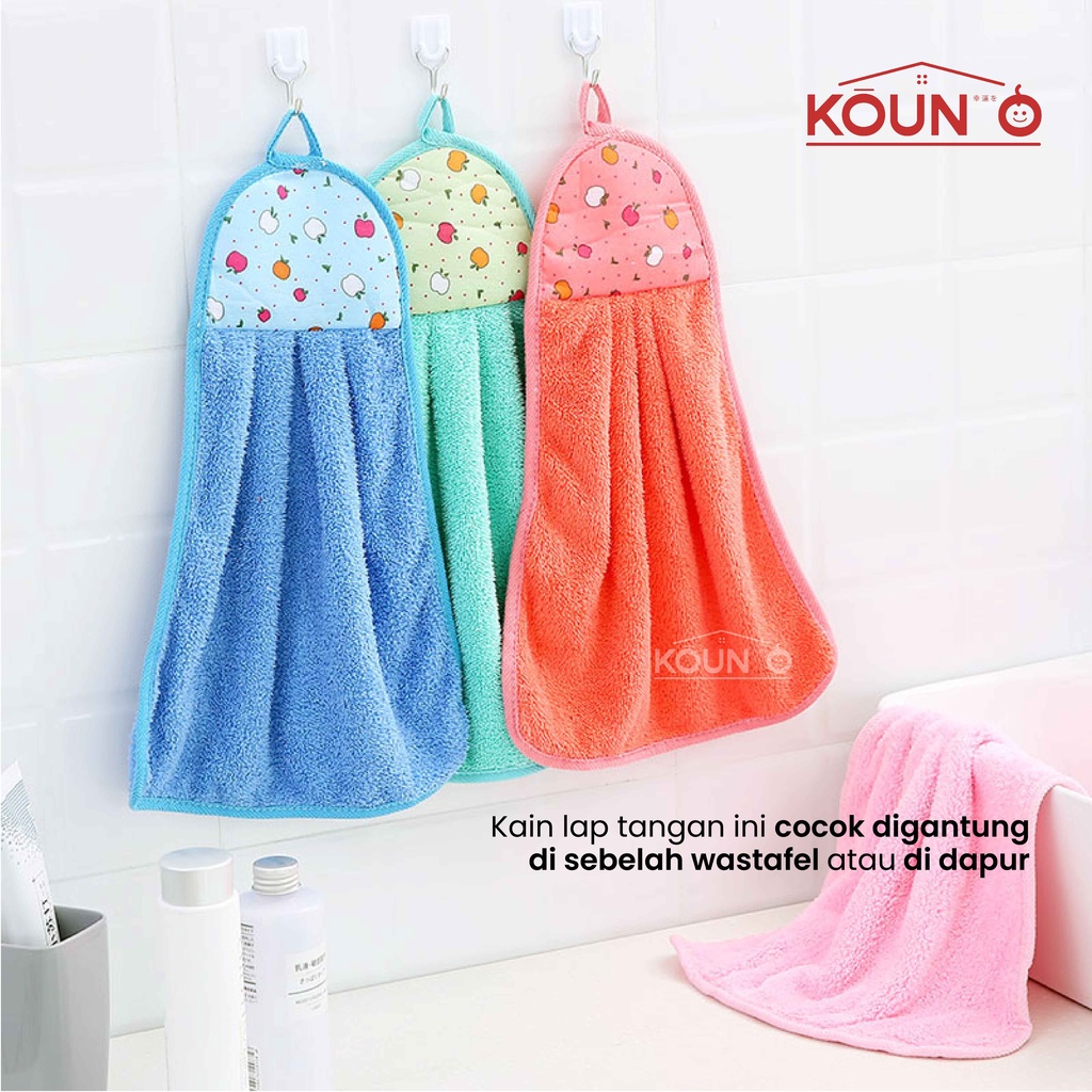 Lap Tangan Handuk Lembut Gantung Kain Lap Tangan Serbet Tangan Serbet Gantung Hand Towel Microfiber