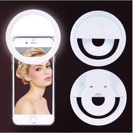 Selfie Kecil - LED Ring Selfie Flash Light For All Smartphones