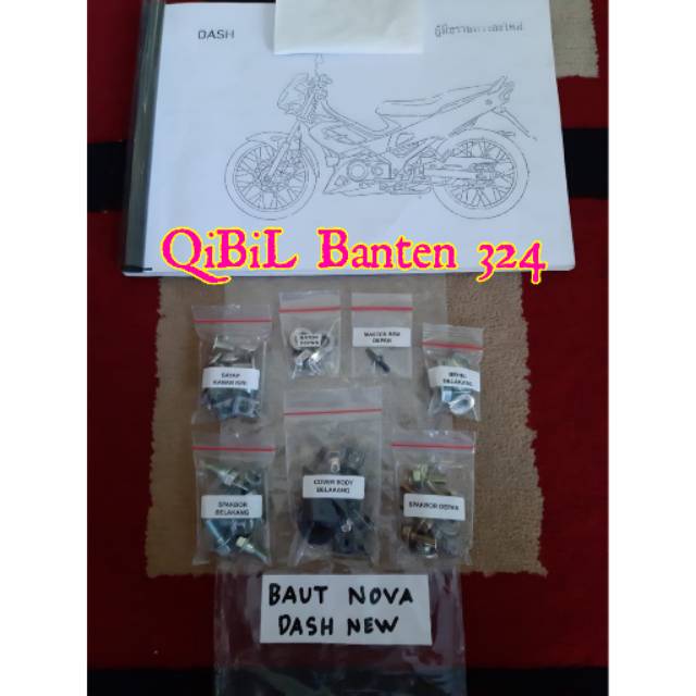 Baut Full Body set Lengkap Honda Nova Dash 125