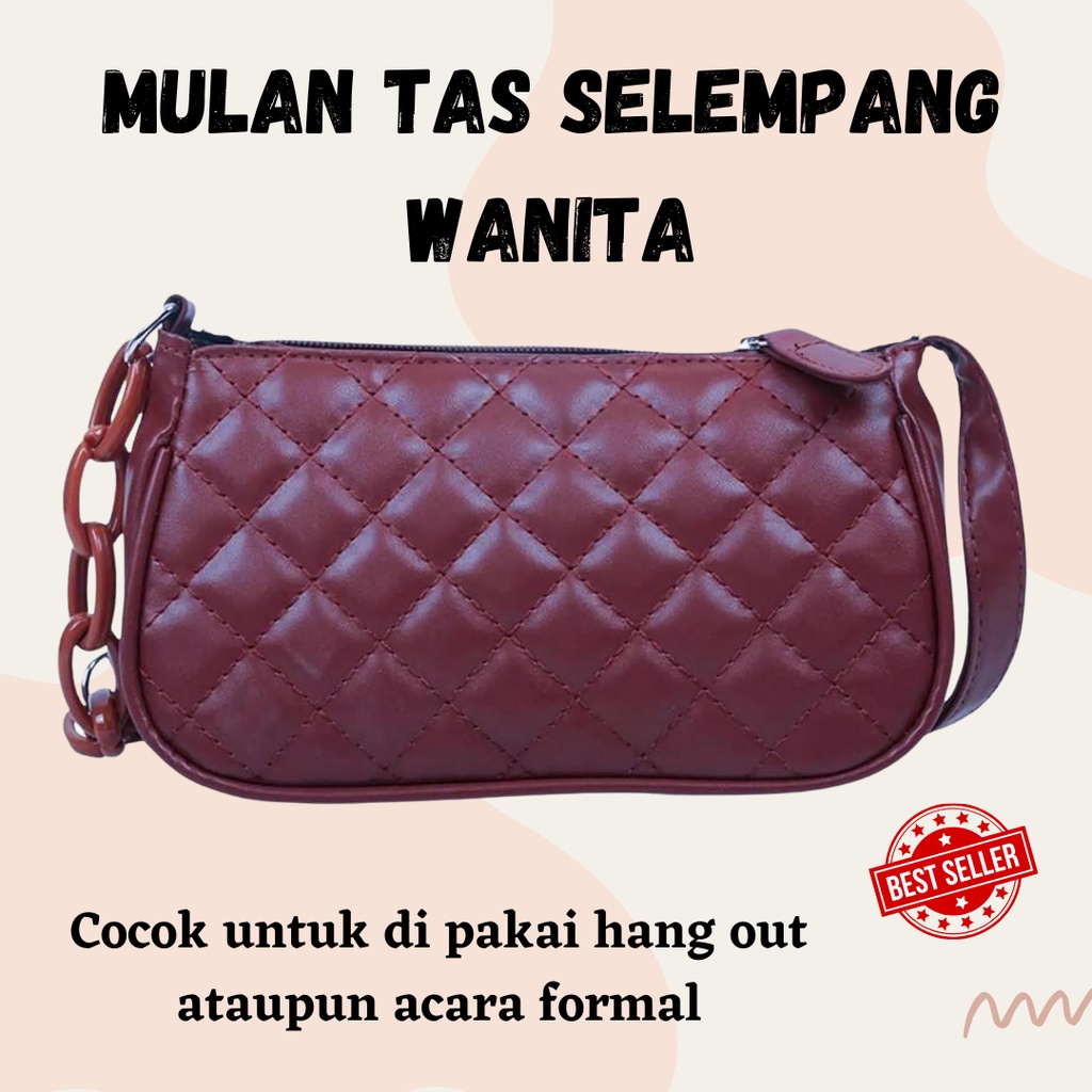 BEST SELLER!! MULAN Tas Selempang Wanita Cantik Shoulder Bag Banyak Pilihan Warna