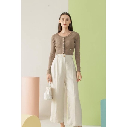 Oudre Jiwon Top Khaki