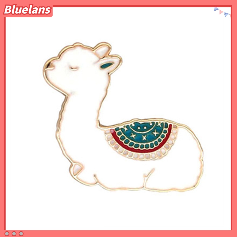 Bros Pin Enamel Bentuk Kartun Alpaca Lucu Untuk Unisex