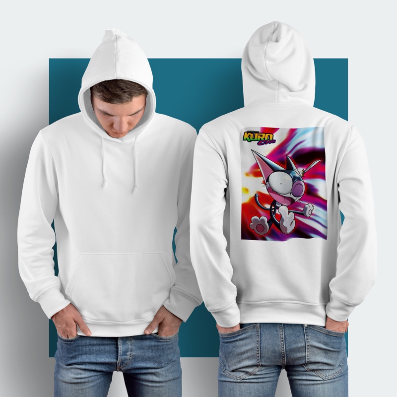 Hoodie Cyborg Kuro-chan Manga Hoodie Jumper Casual Pullover Hoodie Unisex [Bisa COD] New Hoodie