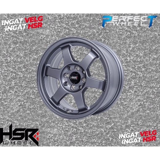 VELG MOBIL TE37 HSR TOKYO RING 15 LEBAR 7 PCD 4X100/114 GRAY FOR AVANZA XENIA SIGRA CALYA BRIO