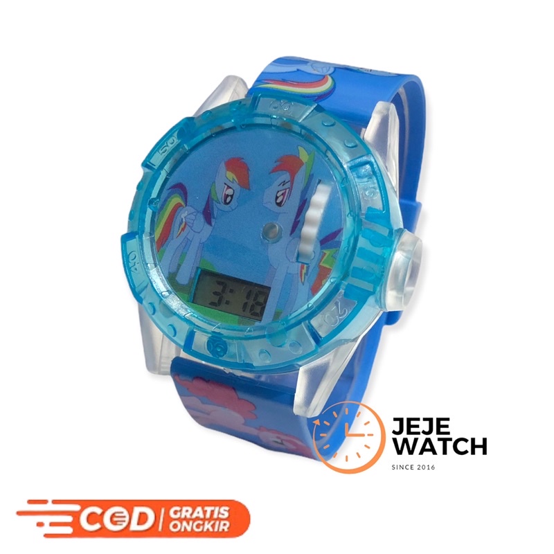 Jam tangan anak cewek laser LED + MUSIK