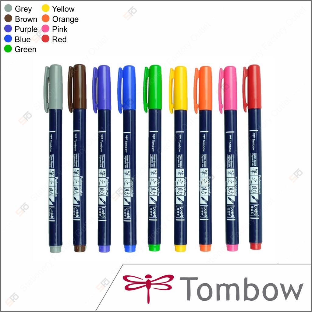 

Fudenosuke Brush Pen Tombow - Hard Tip - SFO Semarang Official