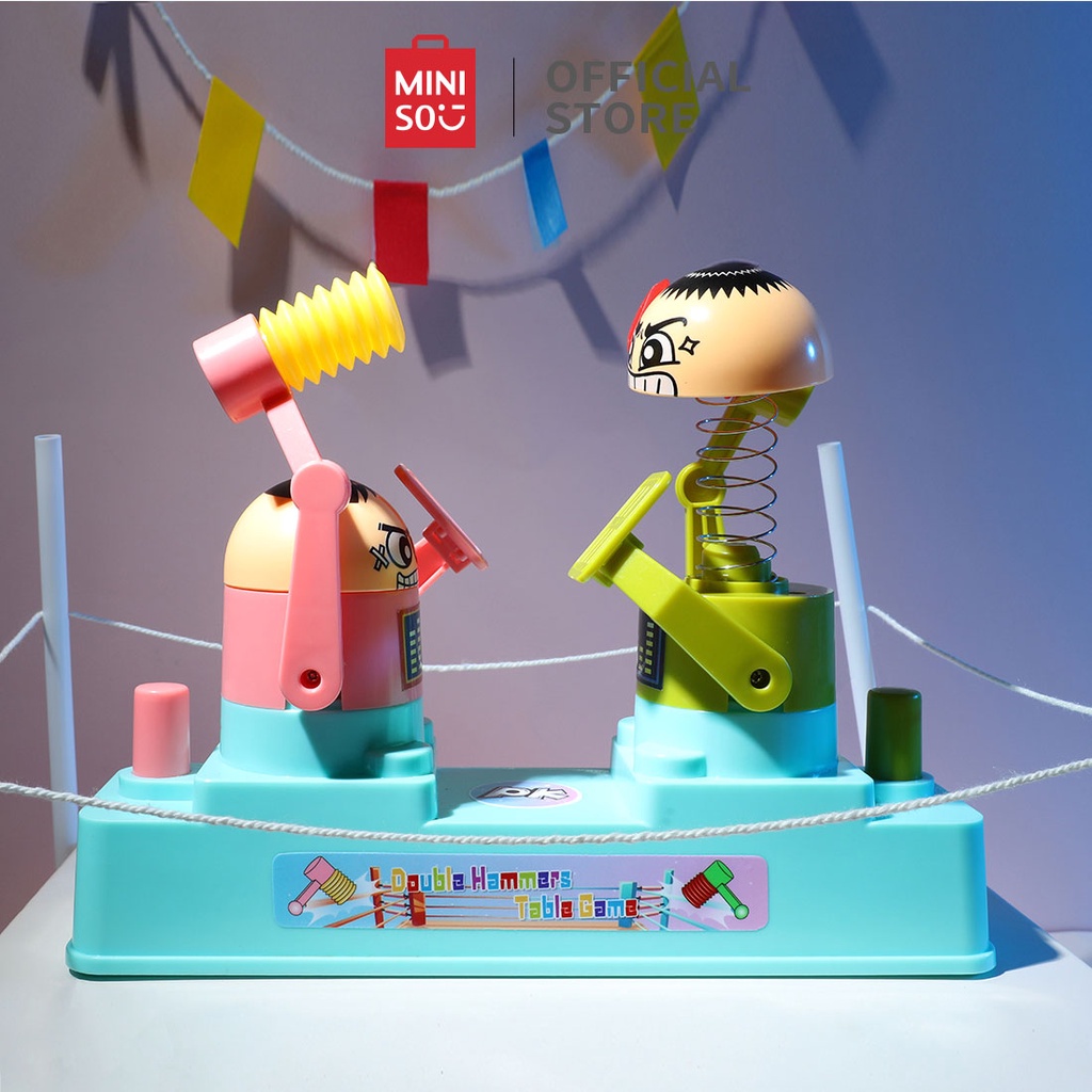MINISO Mainan Anak Palu Ganda Meja Head Battle Game Pintar Double Hammers Table Game Pintar Edukasi 