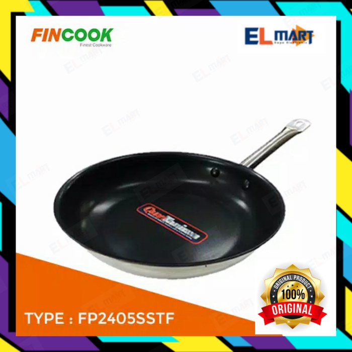 Frying pan stainless FINCOOK Excellent induksi 24cm FP2405SSTF fry pan