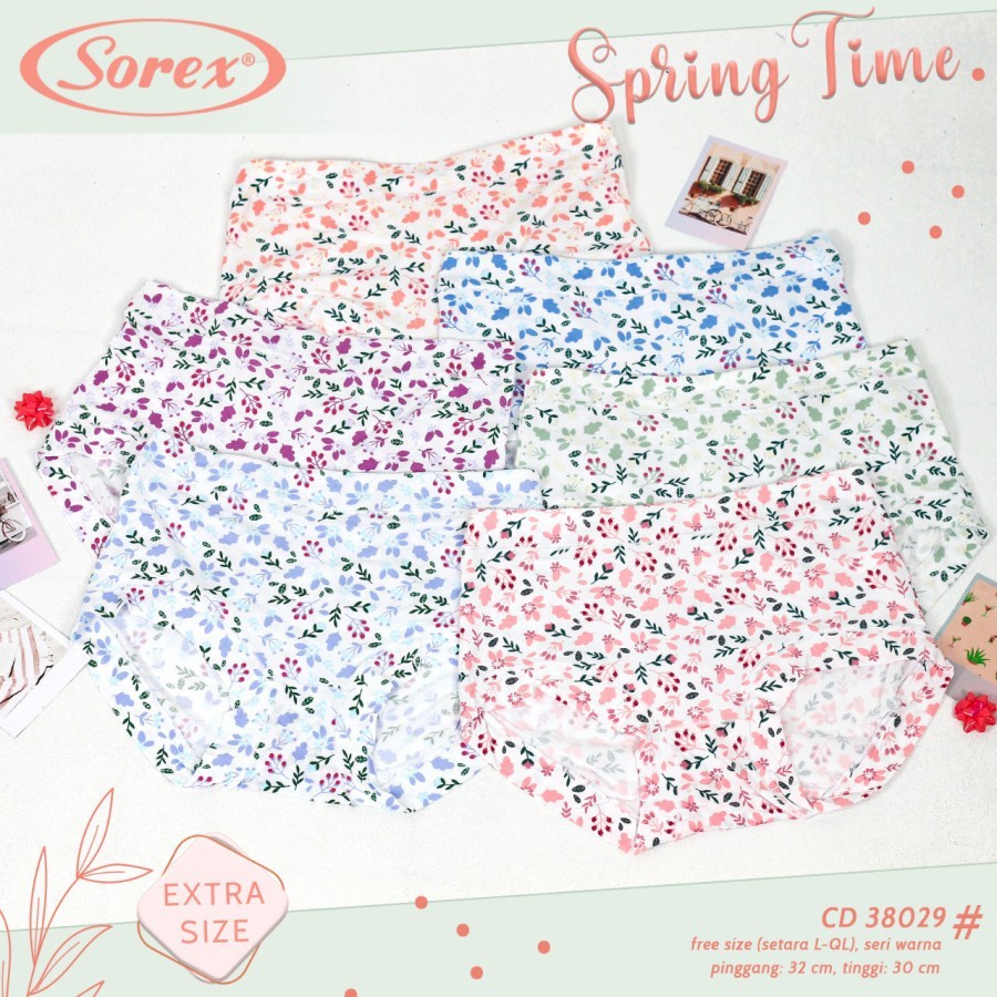 Celana Dalam Wanita Katun Super Soft   Adem Dan Nyaman Cd Underwear Sorex Motif