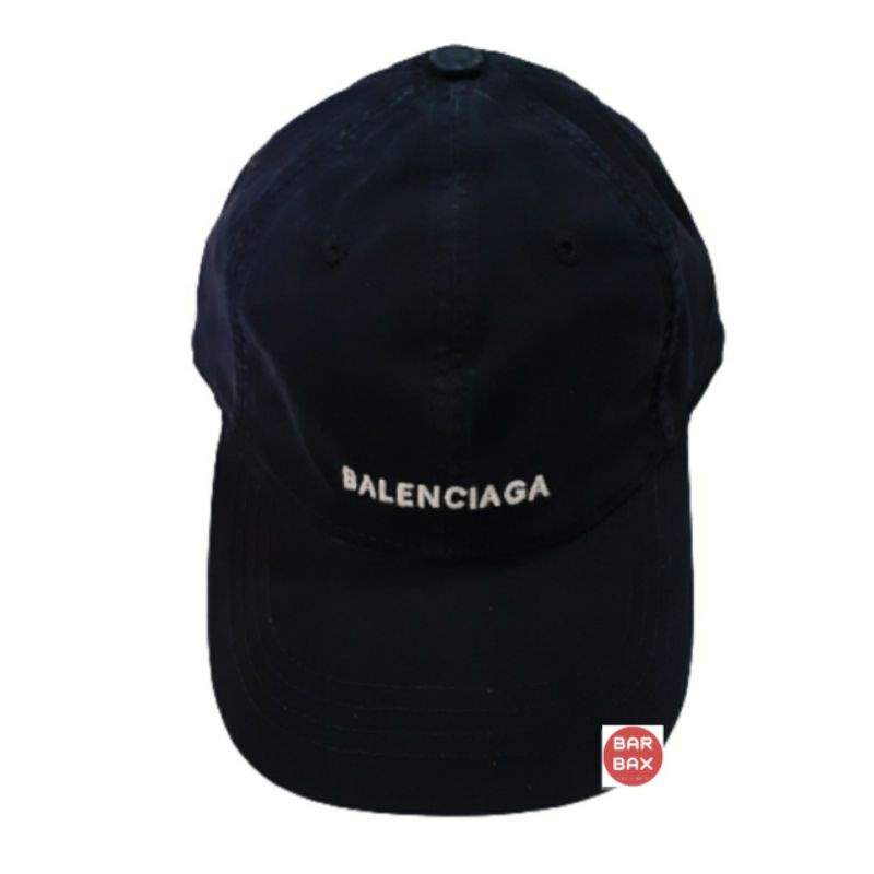 Topi Balenciaga Navy Pria Wanita Import Branded Casual Simple Daily Cap Fashion Topi Baseball Bisbol