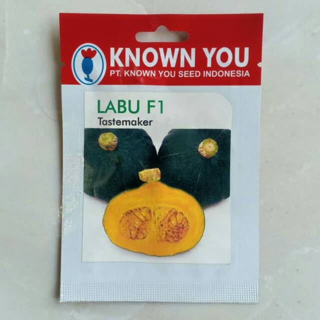 KYS - benih LABU MINI TASTEMAKER isi 4 biji - benih labu mini - benih labu kabocha - known you seed