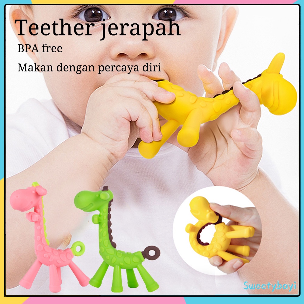 Sweetybayi Teether Jerapah / Mainan gigitan Bayi