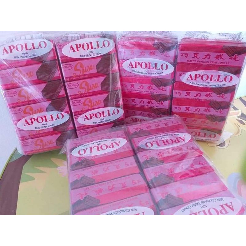 

Apollo wafer 1 bal isi 12 pcs ada 2 varian rasa