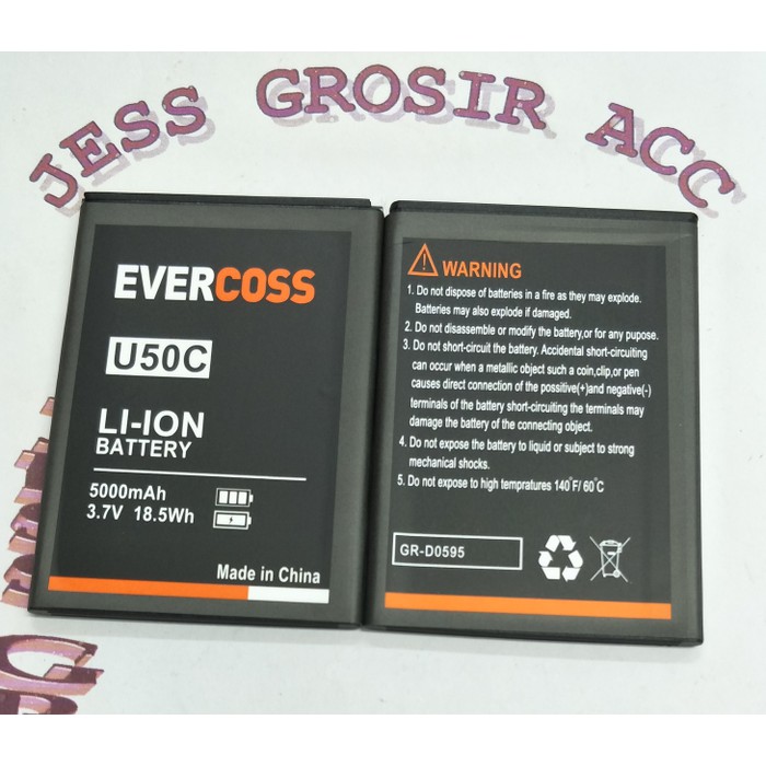 Baterai Double Power EVERCROSS EVERCOSS U50C / Winner Y Selfie Plus - Hitam