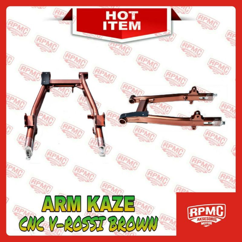 SWING ARM KAZE R V-ROSSI ALMUNIUM ALUMINIUM CNC PNP CB BEGEL PANJANG GL MP TIGER