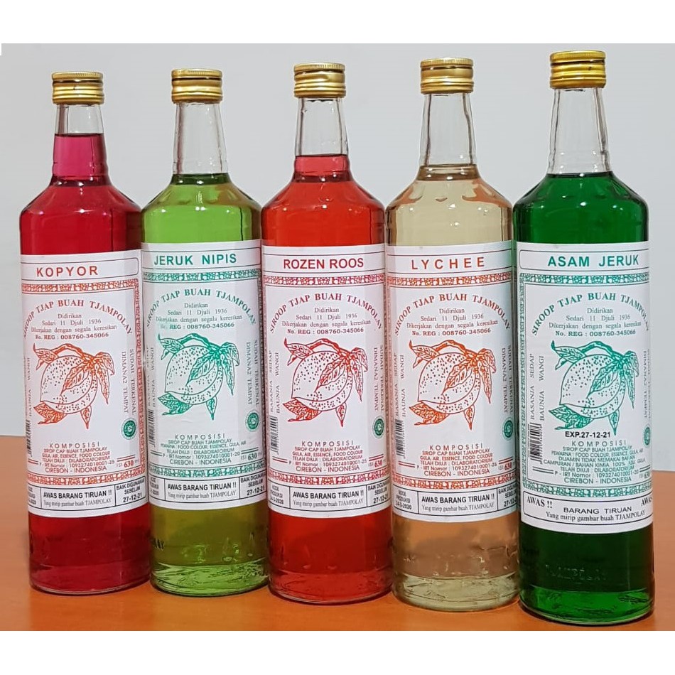 

Sirup Tjampolay CARTON / Tjampolay Original / Siroop Tjap Buah Tjampolay Original