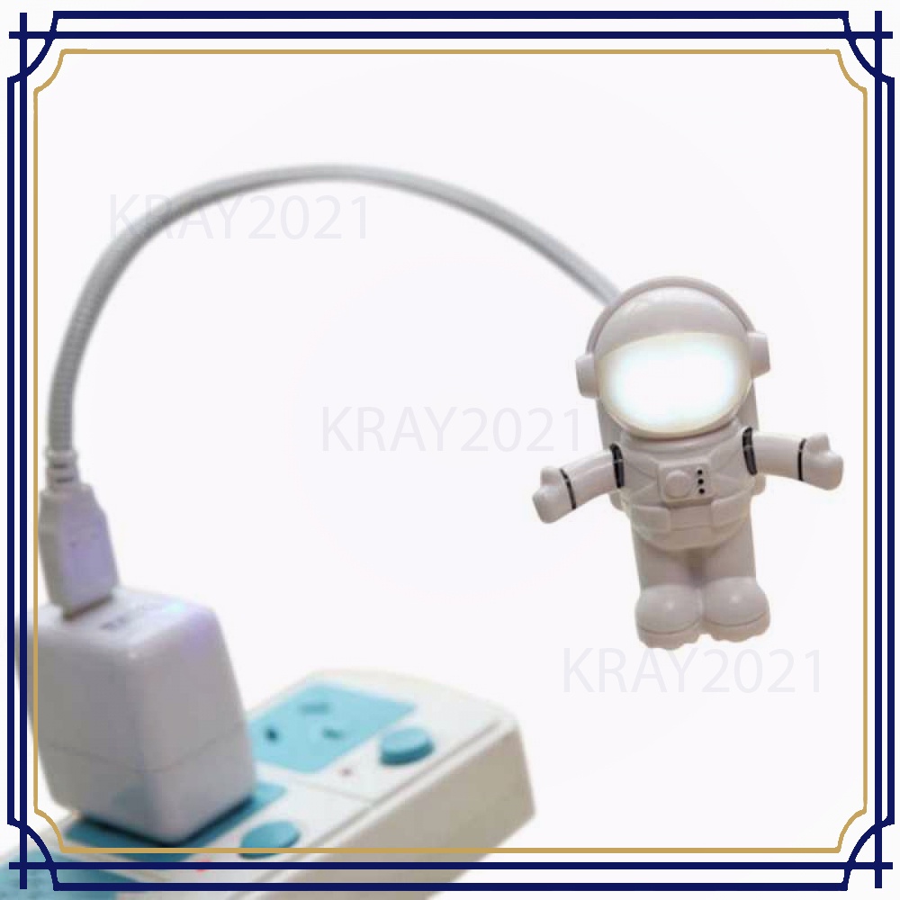 Lampu LED USB Night Light Lamp Flexible Spaceman Astronaut - X01