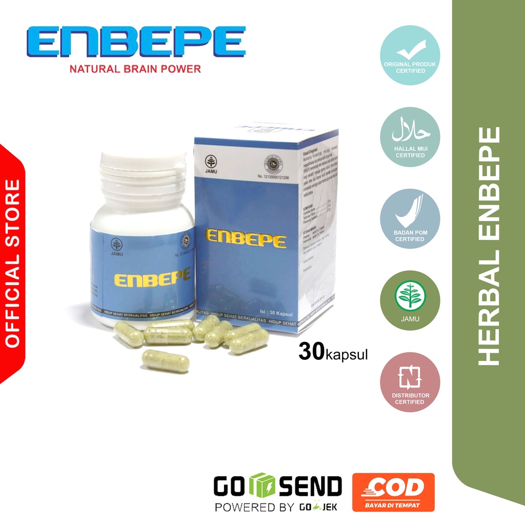 ENBEPE NASA Nutrisi Otak, Obat Gangguan Otak, Pikun, Obat Stroke, Epilepsi, Meningkatkan Kinerja Ota