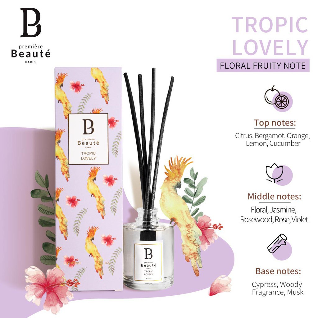 Premiere Beaute Aromaterapi Reed Diffuser Ratan Pengharum Ruangan 45ml