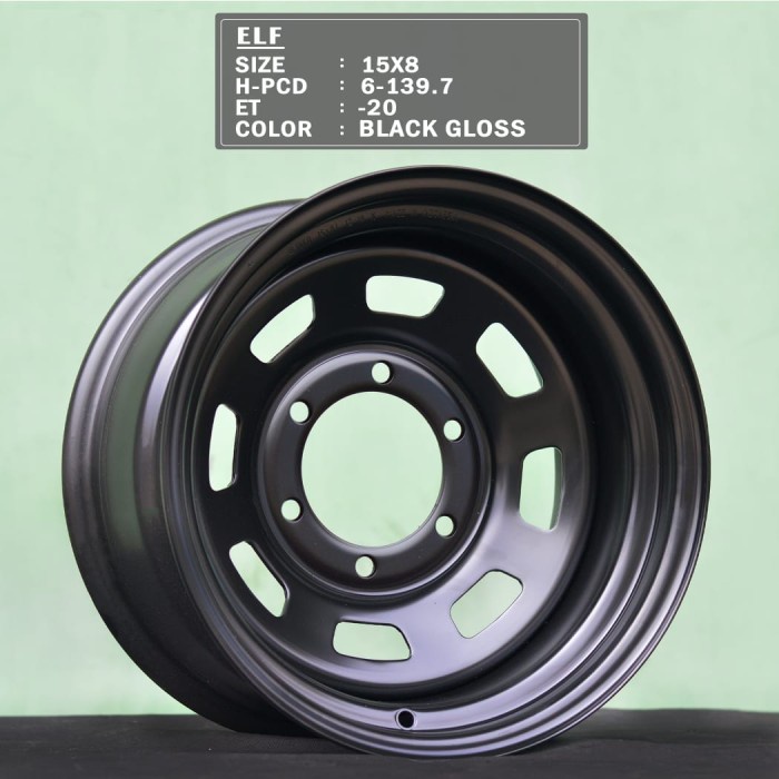 Velg BAJA RING 15 HOLE 6 BLACK GLOSSY MOIBIL OPEL Blazer OFFROAD R15
