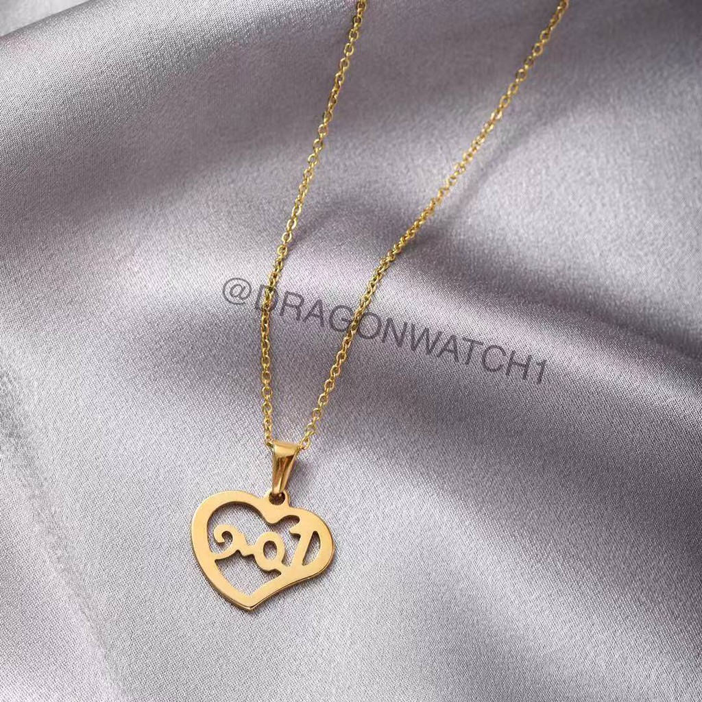 ✅COD-Kalung wanita fashion liontin gaya senang love jewelry xuping import aksesoris   ACC022