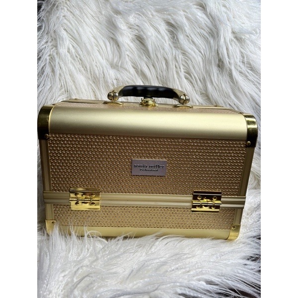 PRELOVED || BEAUTY CASE SONIA MILLER GOLD HANDCARRY