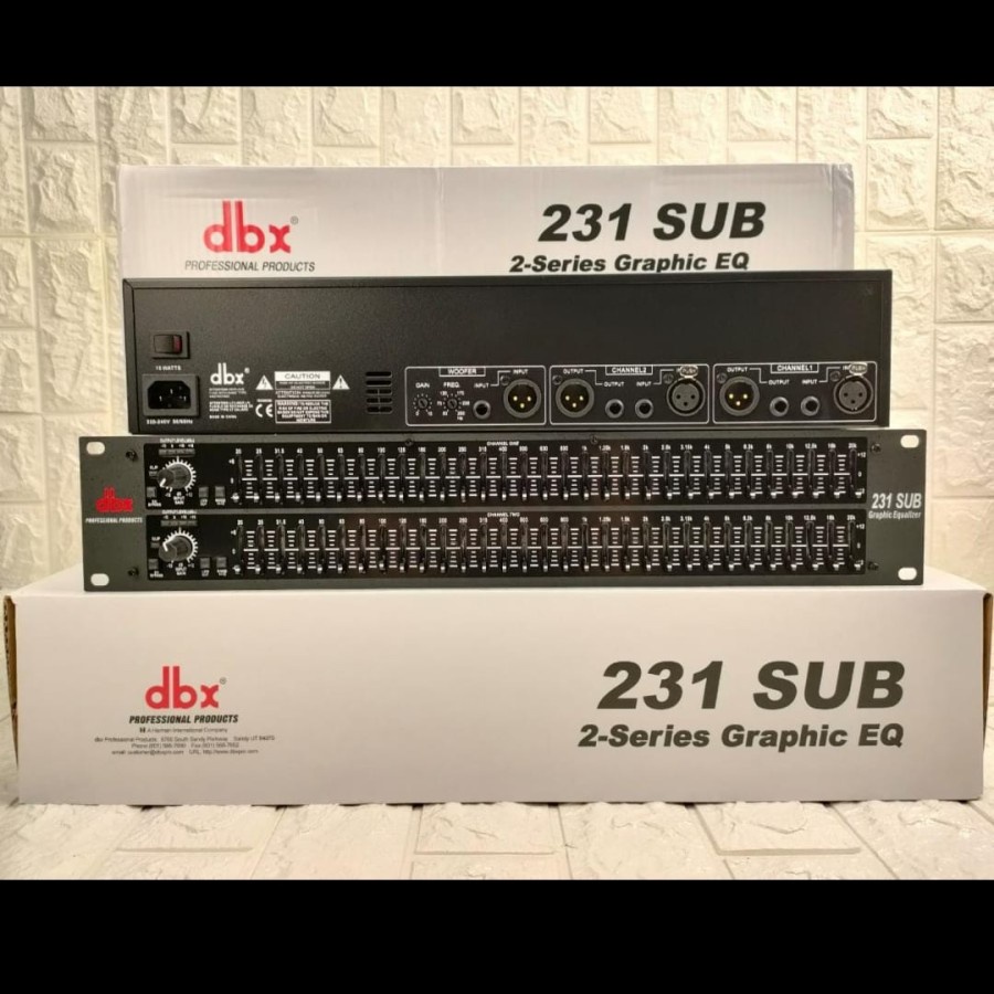Equalizer DBX 231 sub/dbx 231sub plus subwoofer output