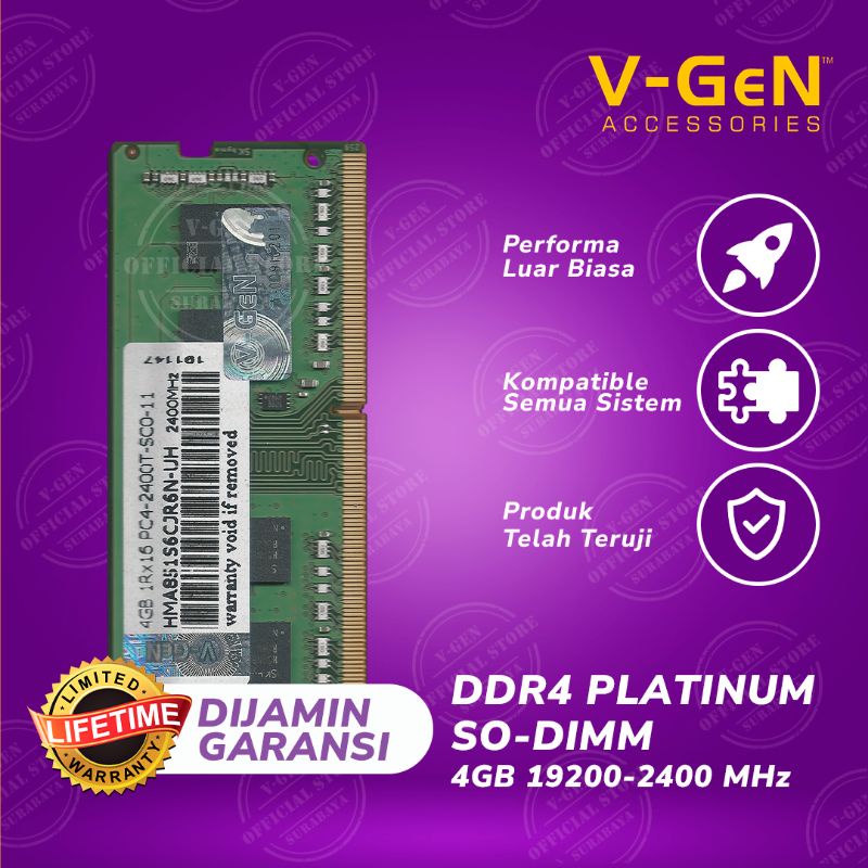 Sodim V-GeN DDR4 4G 19200/2400 Mhz Platinum