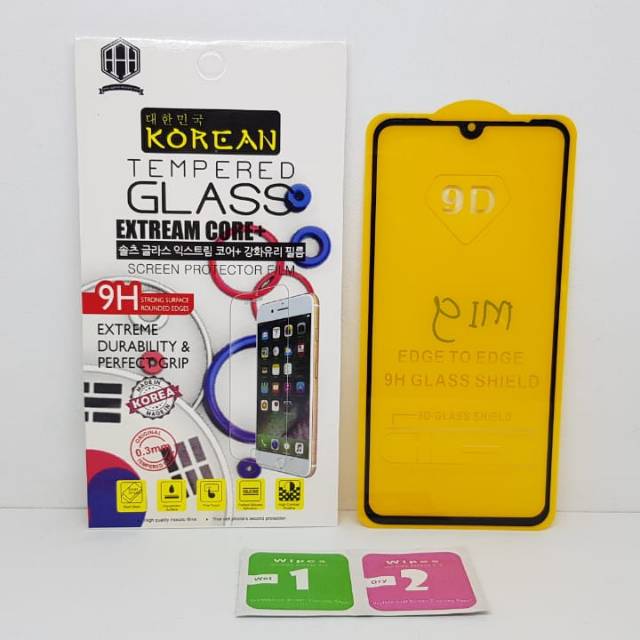 KOREAN Tempered Glass Xiaomi Mi 9 6.39 inchi FULL SCREEN TG 5D Xiaomi Mi9 FULL GLUE Anti Gores Kaca