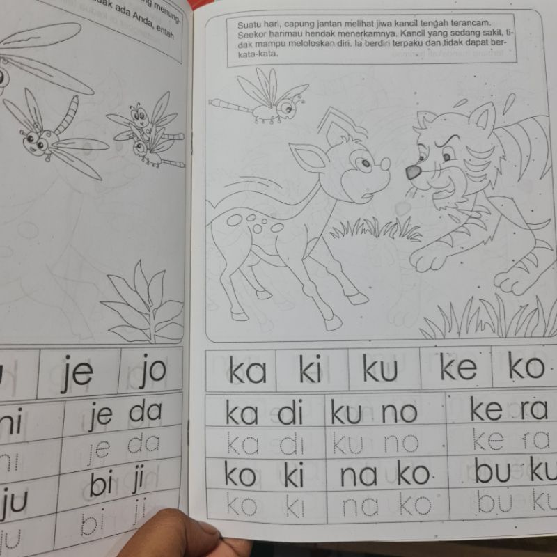 Buku Mewarnai Seri Si Kancil Ukuran Besar ( 29 X 21 CM ) - Buku Anak Paud / TK Kertas HVS