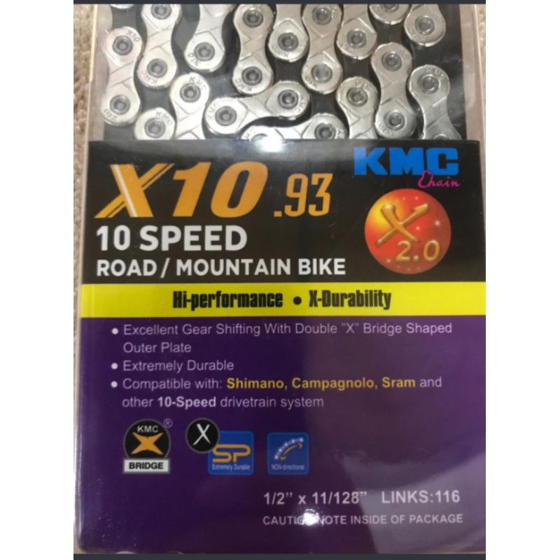 rantai sepeda 10 speed kmc