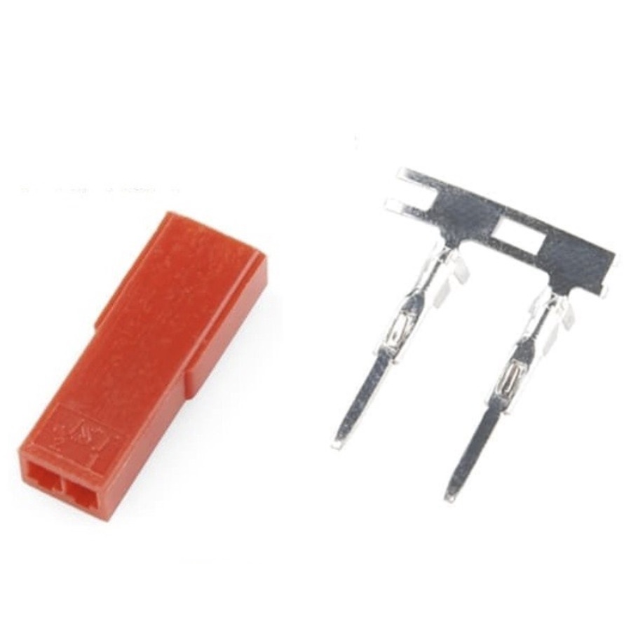 Red JST 2p Male battery Lipo Connector 2 Pin 2pin merah Konektor