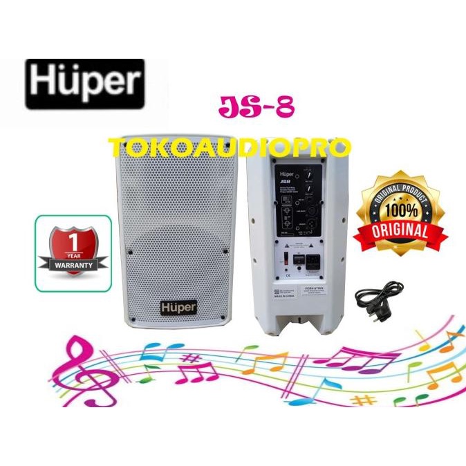 Huper Js8 8 Inch Speaker Aktif Revinaserefani