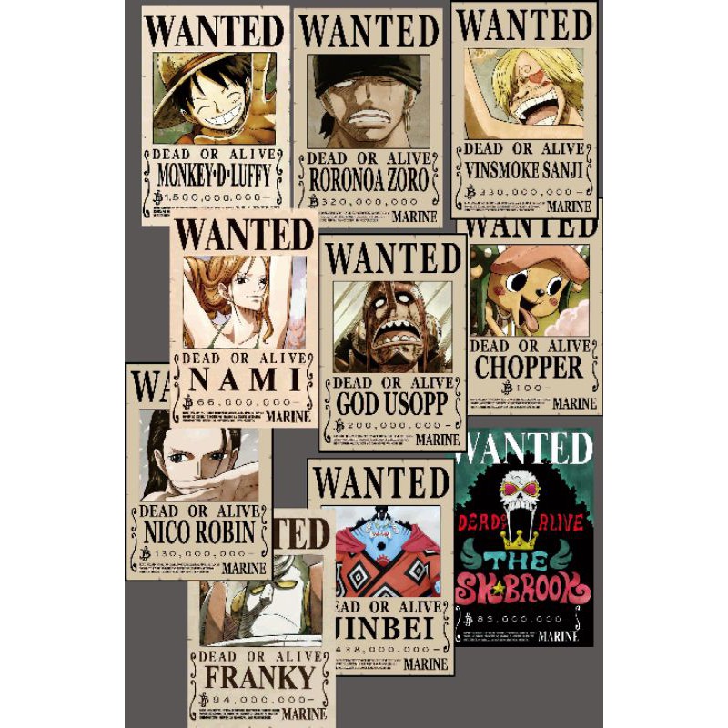 Poster One Piece Bounty MUGIWARA CREW