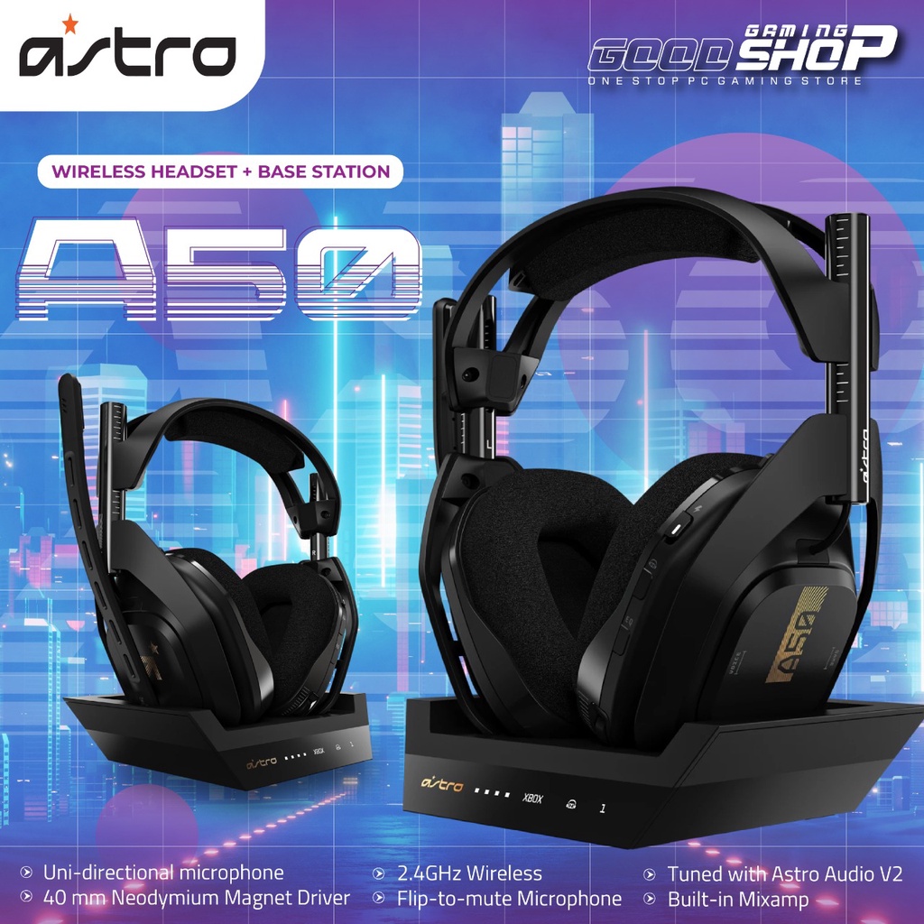 ASTRO A50 Wireless + Base Station - Gaming Headphone