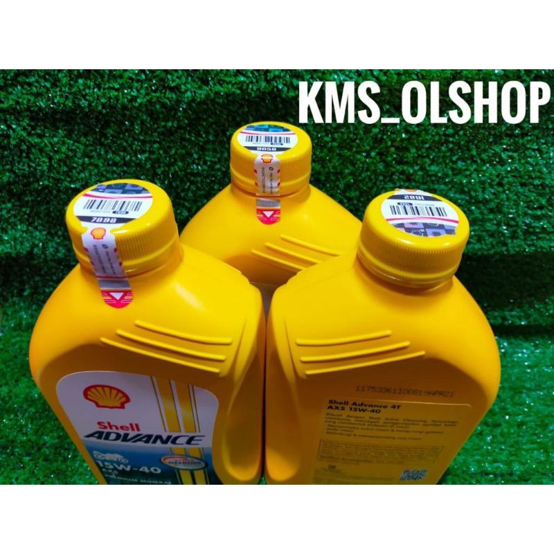 Shell Advance AX5 SAE 15W-40 4T 1 Liter Oli Shell AX5 1000ml