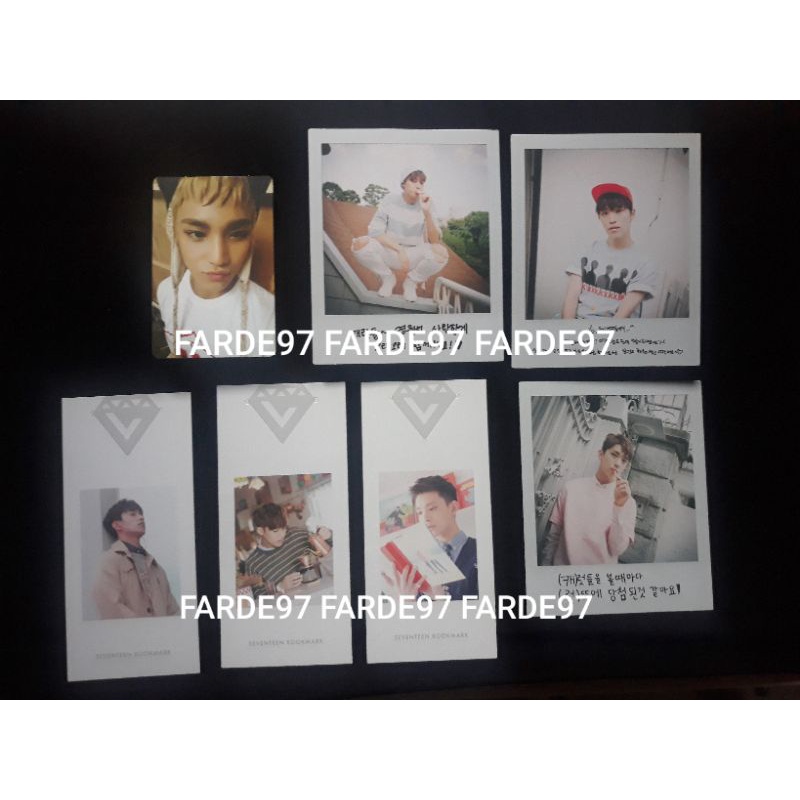 SEVENTEEN MINGYU DK DOKYEOM DINO JOSHUA PC PHOTOCARD AJU NICE LOVE LETTER BOOKMARK BIG POLA POLAROID