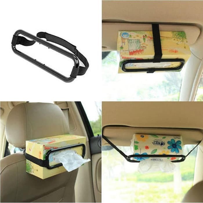 Tissue Paper Box Car Holder Penjepit Tisiu Mobil Tempat Tisu Organizer