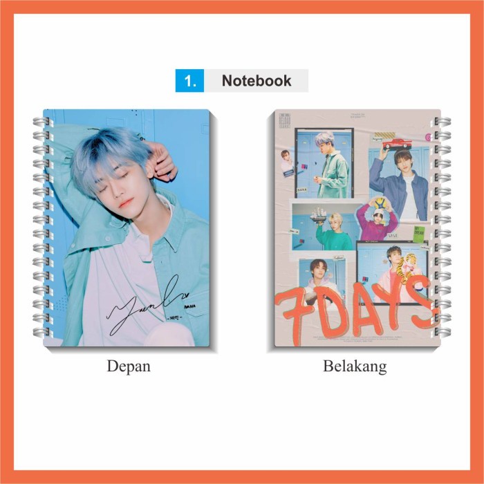 

[RESTOCK] NOTEBOOK KPOP NCT DREAM RELOAD - 7 DAYS UKURAN A6 (LEBIH KECIL) - RENJUN, A6 (Kecil)