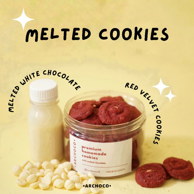 

MELTED COOKIES RED VELVET COOKIES WITH MELTED WHITE CHOCOLATE - COOKIES HAMPERS - COOKIES LEBARAN - COOKIES JAR - COOKIES VIRAL MALAYSIA - COOKIES MELTED - COOKIES DIBALUT COKLAT LUMER