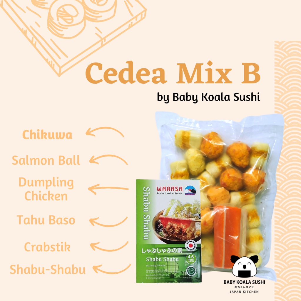 CEDEA Steamboat Mix 500g Halal | By  Baby Koala Sushi