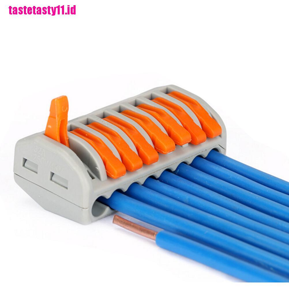 【TTID】10PCS 8 Pin Universal Compact Wire Wiring Connector Conductor Terminal Bl