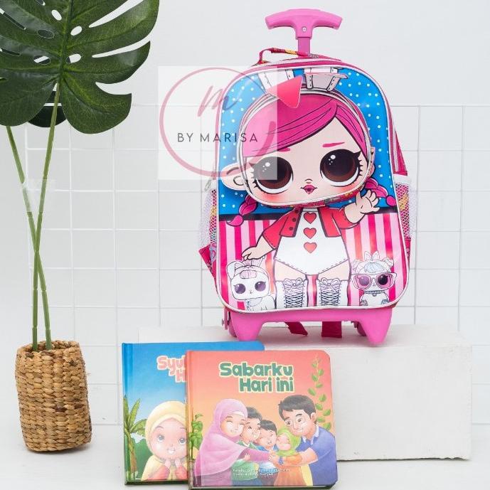 [KODE PRODUK T0DWN5674] [BONUS JAM]Tas Anak Ransel SD tas RODA tas Trolly Anak Perempuan Bt21tas dor