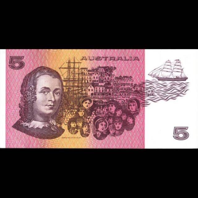 Uang Kuno Luar Atau Asing 5 Dollar Australia Tahun 1983