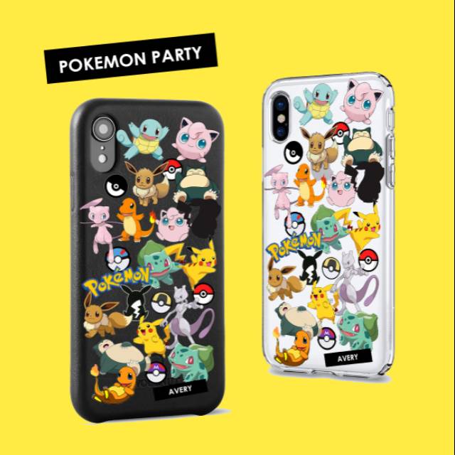 Softcase Pokemon Pikachu Iphone Samsung Oppo XIaomi Casetify Realme Vivo custom case