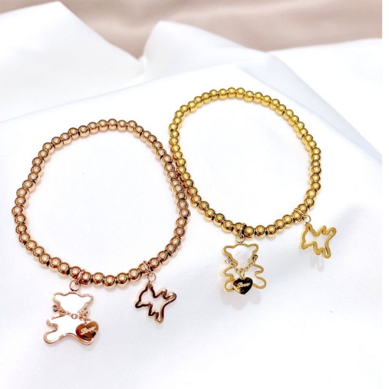 Gelang Titanium Asli Premium Quality Anti karat anti alergi Stainless Steel ori 0293