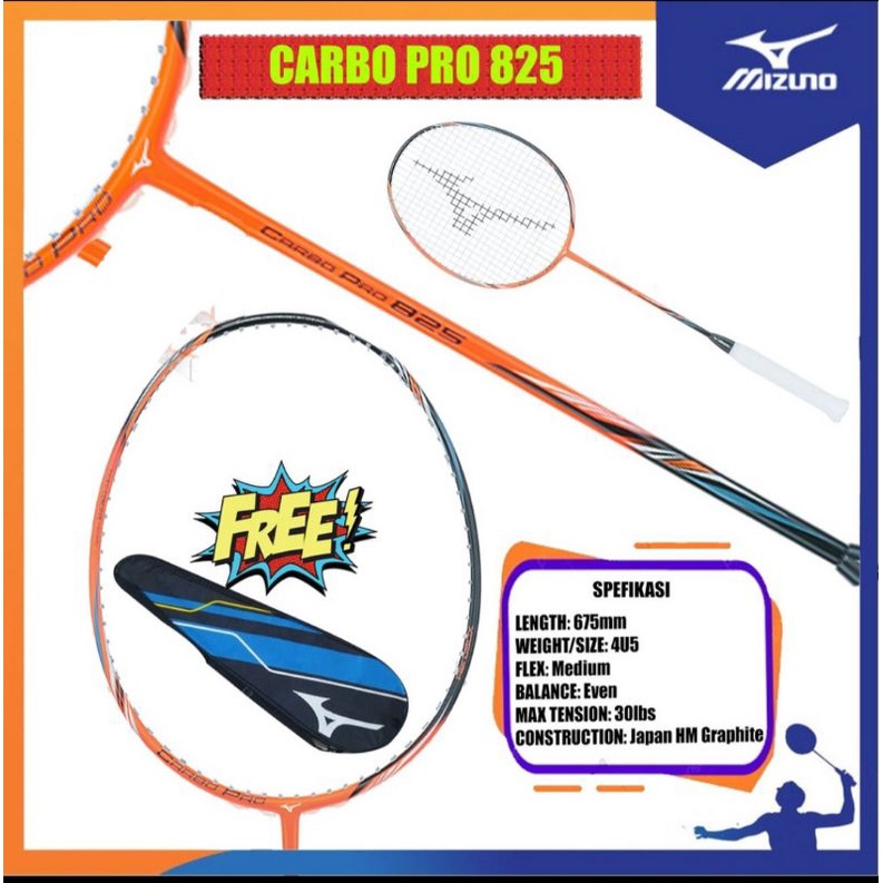 Raket Mizuno Carbo Pro 825 original