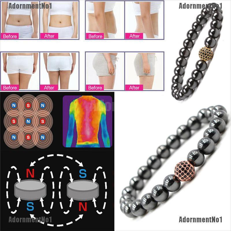 Tnotno1 Gelang Tangan Batu Hematite Magnetik Untuk Terapi Kesehatan