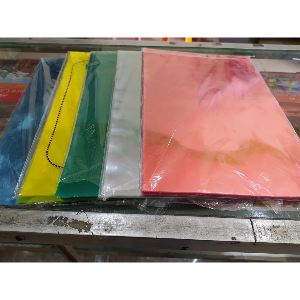 

(1 PACK) Plastik Jilid F4 Aneka Warna