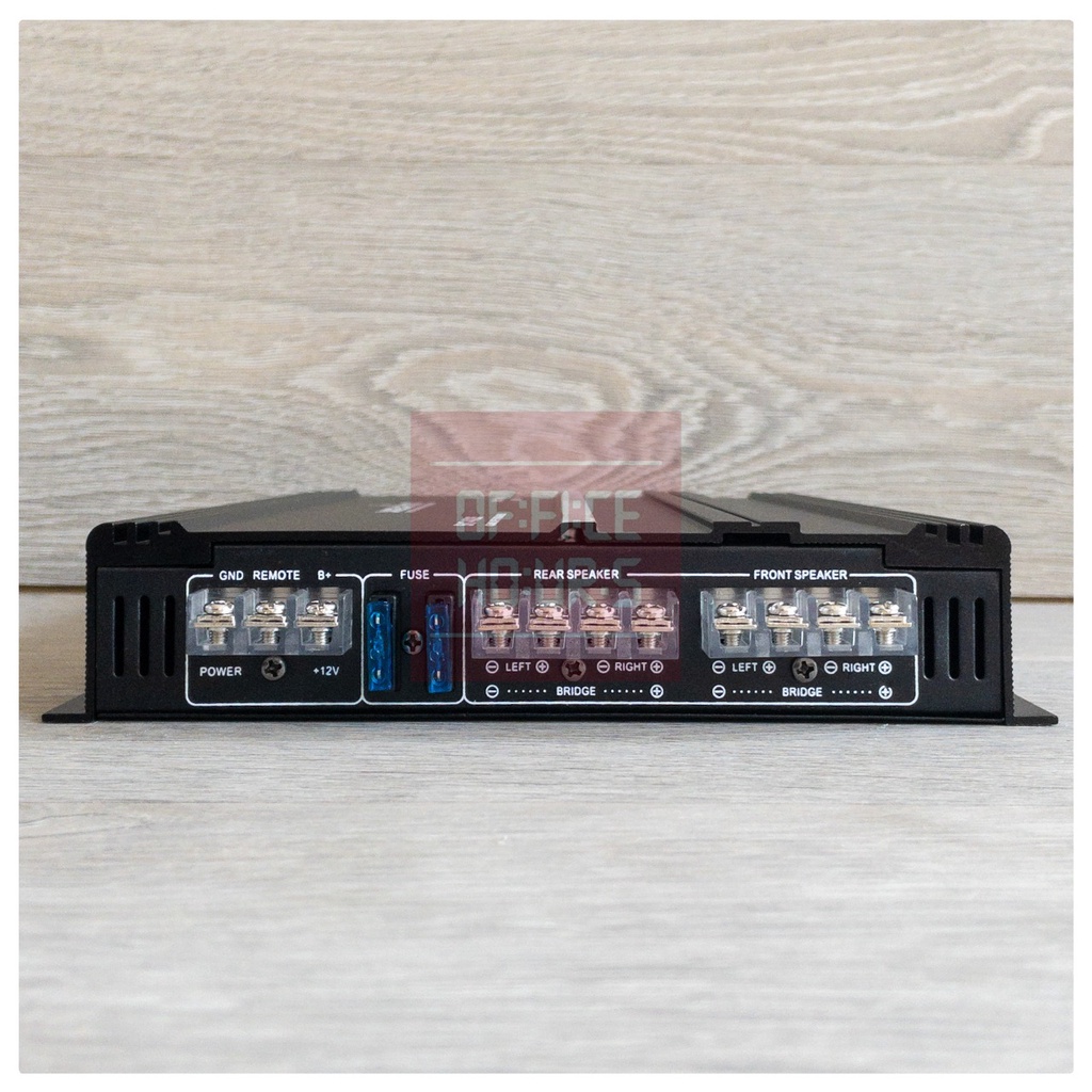 Power Amplifier 4 Channel Skeleton SKT-4435 Black and Silver